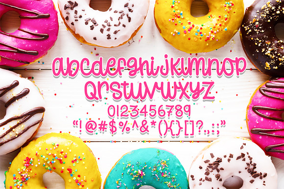 Donut Worry - A Hand-lettered Font in Custom Fonts - product preview 7