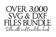 3,000+ svg silhouette cricut bundle