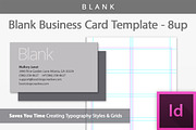 [Blank] Business Card Template 8-up