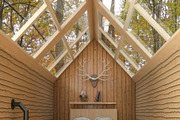 Cabin in the woods rendering