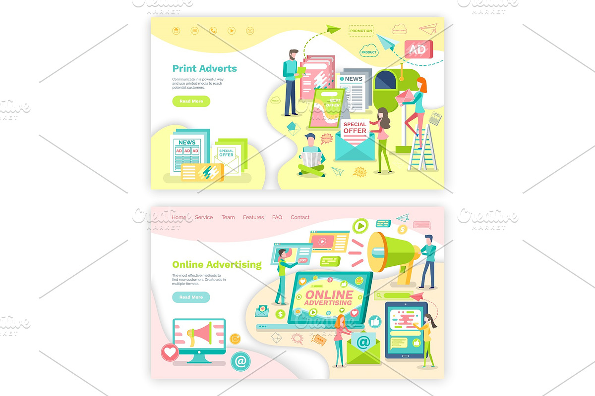 Print Adverts and Online Advertising in Illustrations - product preview 8