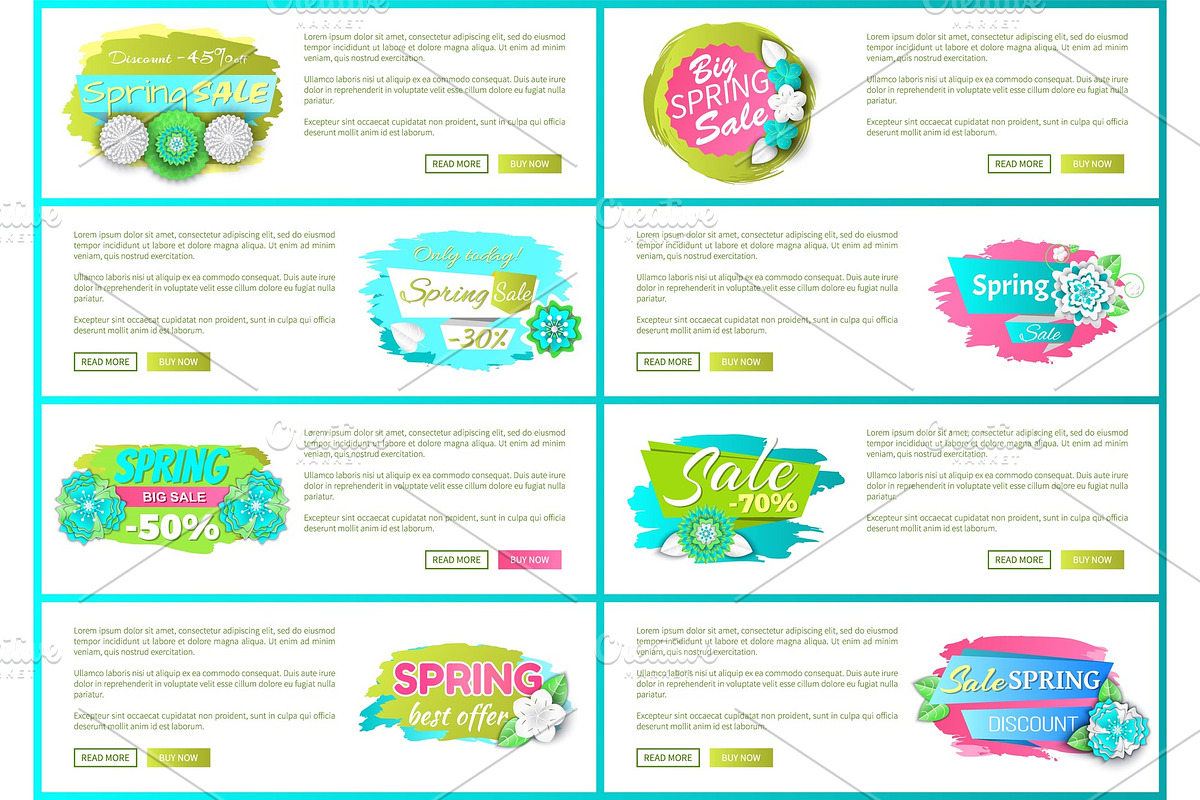 Big Spring Sale Best Offer Web Pages in Illustrations - product preview 8