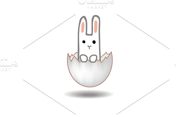 Happy Easter card design. Sweet