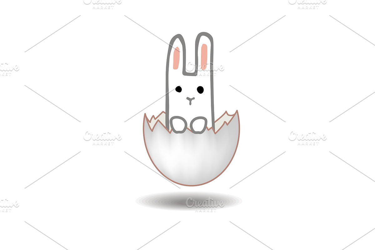 Happy Easter card design. Sweet in Illustrations - product preview 8