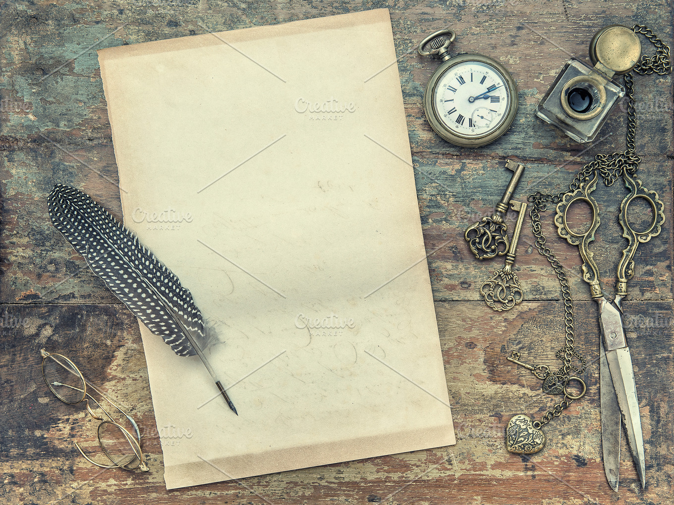 Letter paper vintage writing tools | High-Quality Business Images ...