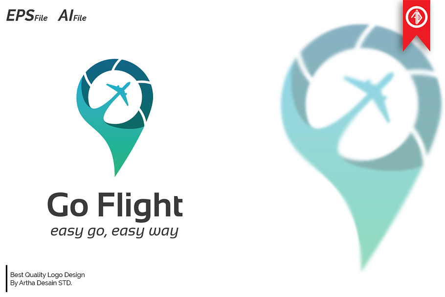 Flight Location Logo Template