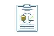 Performance audit color icon