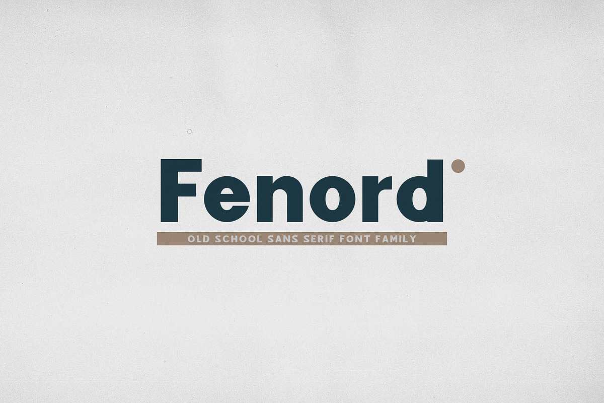 Fenord - Old School Sans Serif in Sans-Serif Fonts - product preview 8