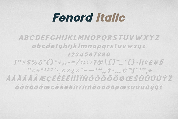 Fenord - Old School Sans Serif in Sans-Serif Fonts - product preview 6