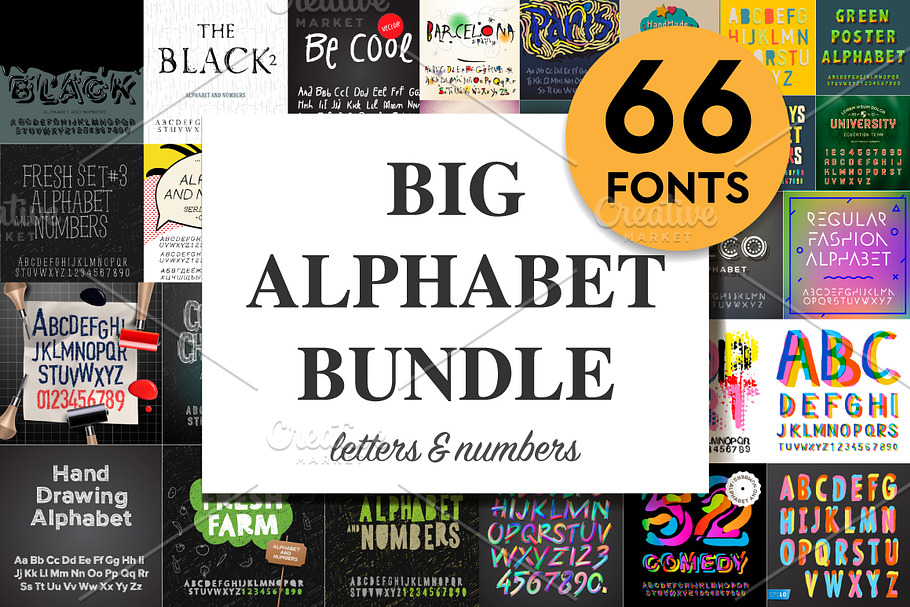 Big Bundle Alphabet & Numbers in Symbol Fonts - product preview 8