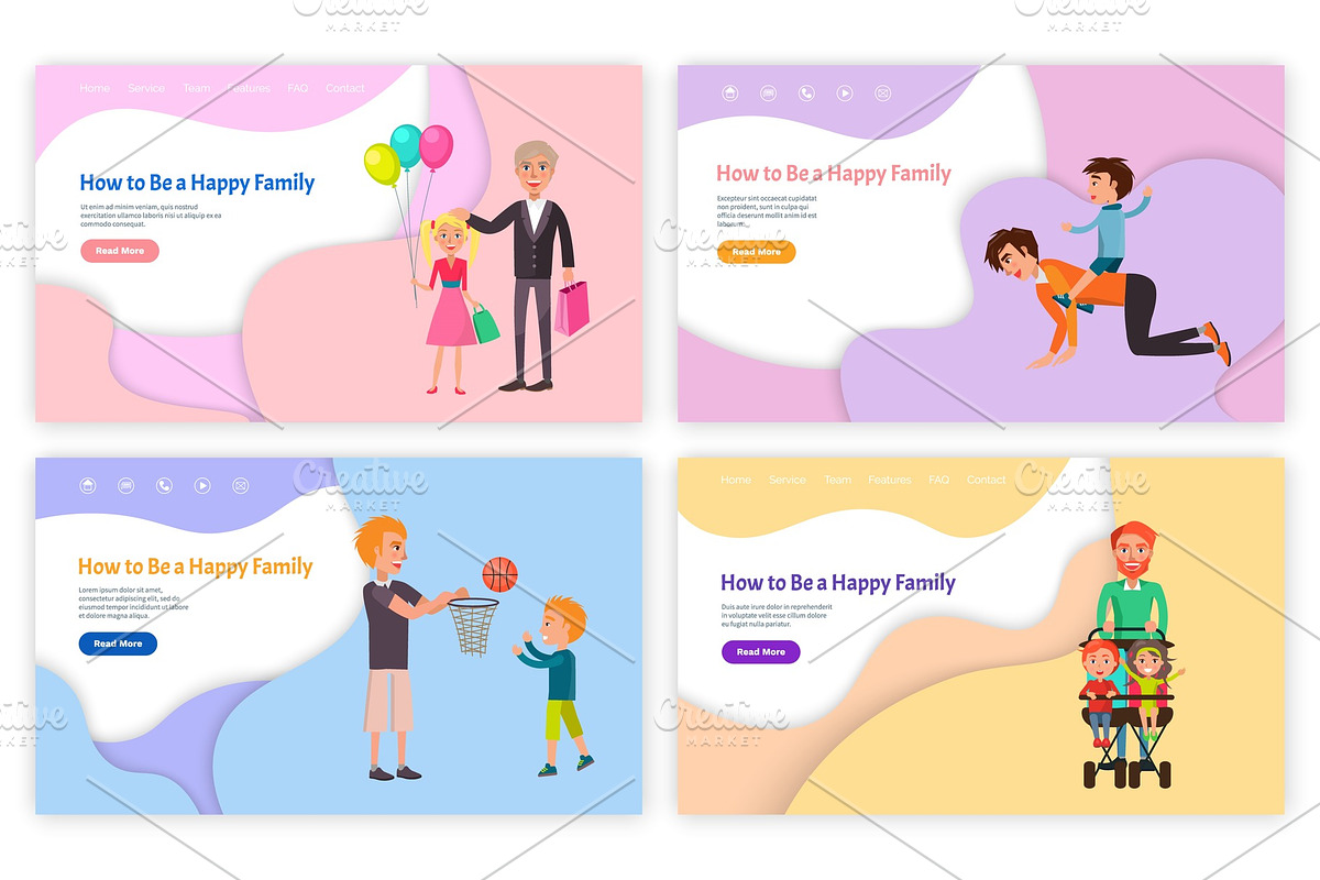 How to Be Happy Family Father and in Illustrations - product preview 8