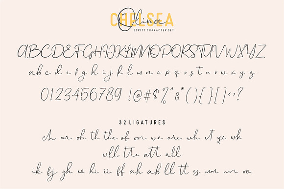 Chelsea Olivia - Font Duo in Script Fonts - product preview 6