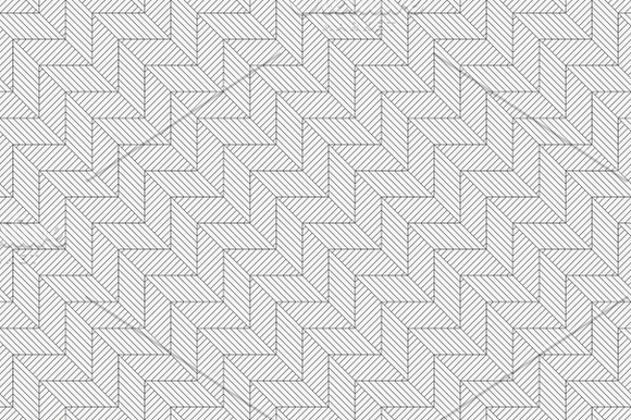 Linear seamless patterns. Big set in Patterns - product preview 6