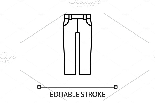 Jeans linear icon