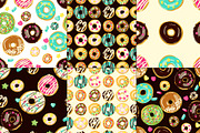 12 vector patterns with donuts