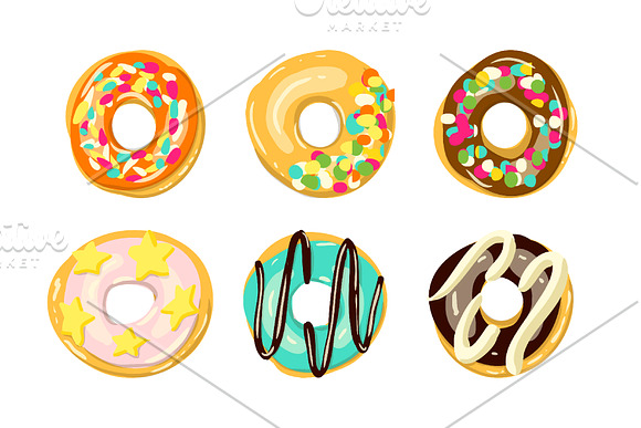 12 vector patterns with donuts in Patterns - product preview 3