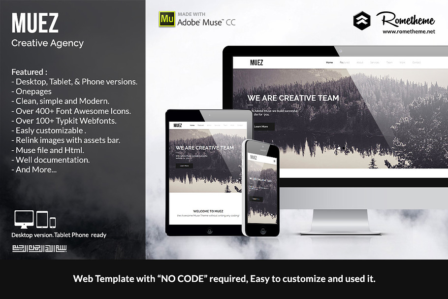Muez - Creative Agency Muse Template in Website Templates - product preview 8
