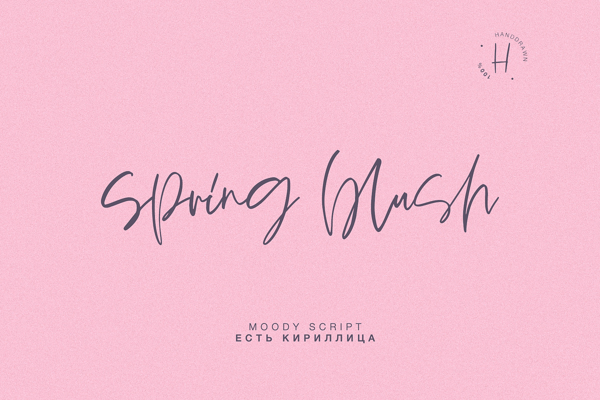 SPRING BLUSH in Script Fonts - product preview 8