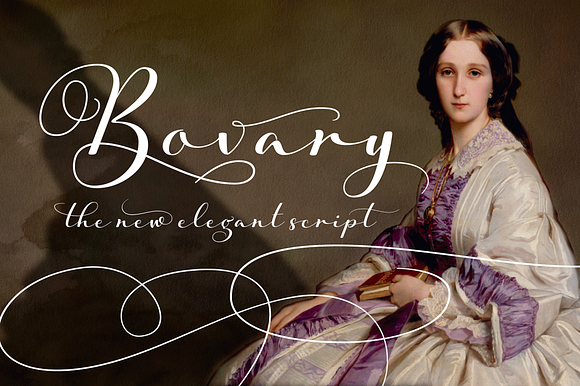 Bovary in Script Fonts - product preview 12