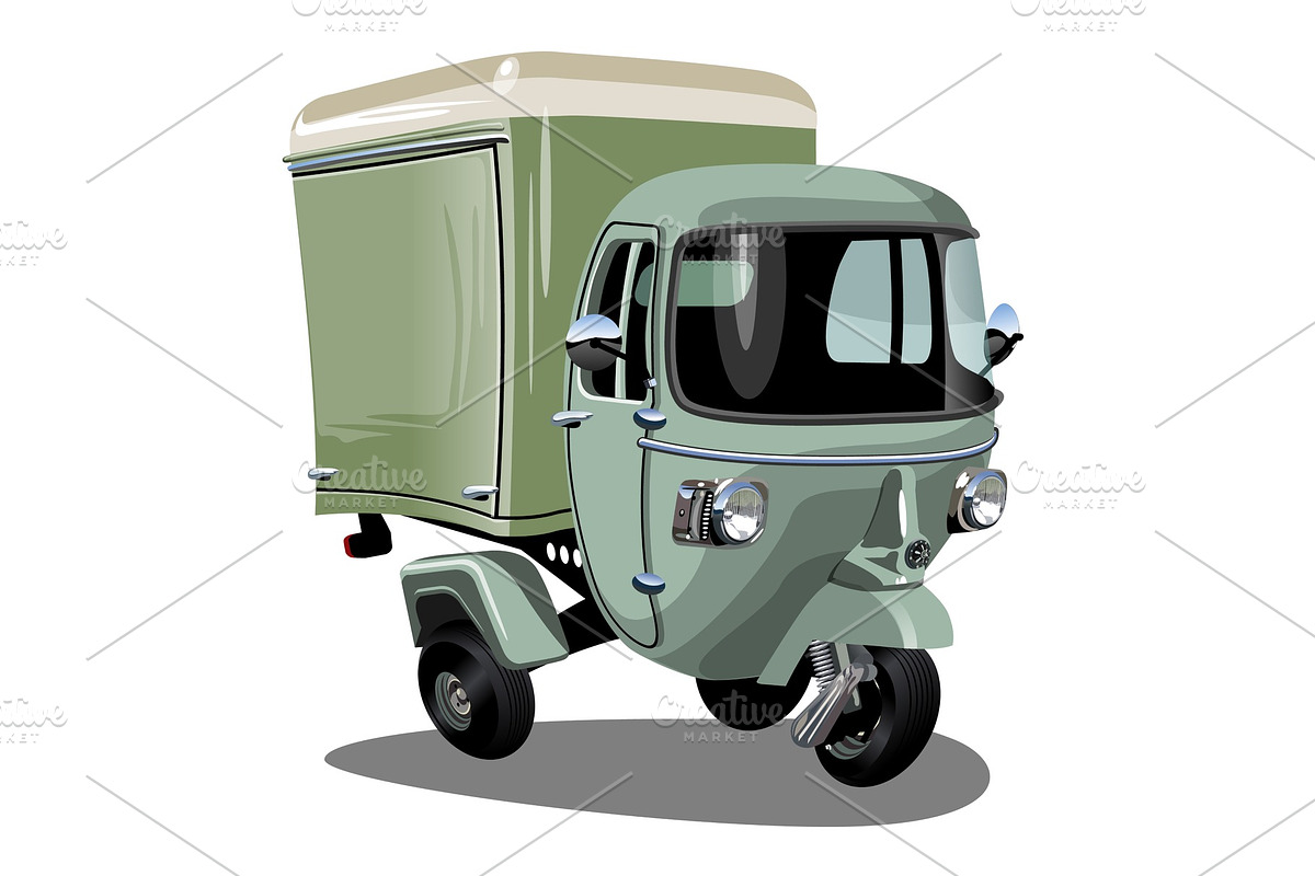 Vector cartoon delivery cargo in Illustrations - product preview 8