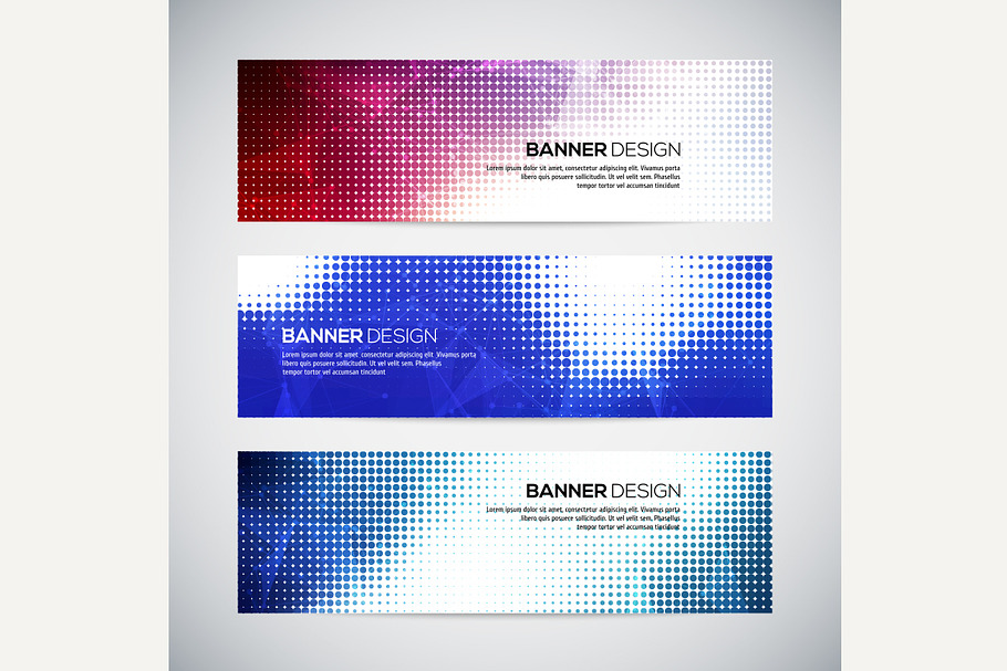 A set of modern vector banners in Graphics - product preview 8