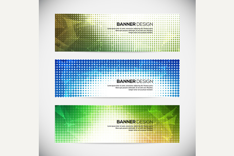 A set of modern vector banners in Graphics - product preview 8