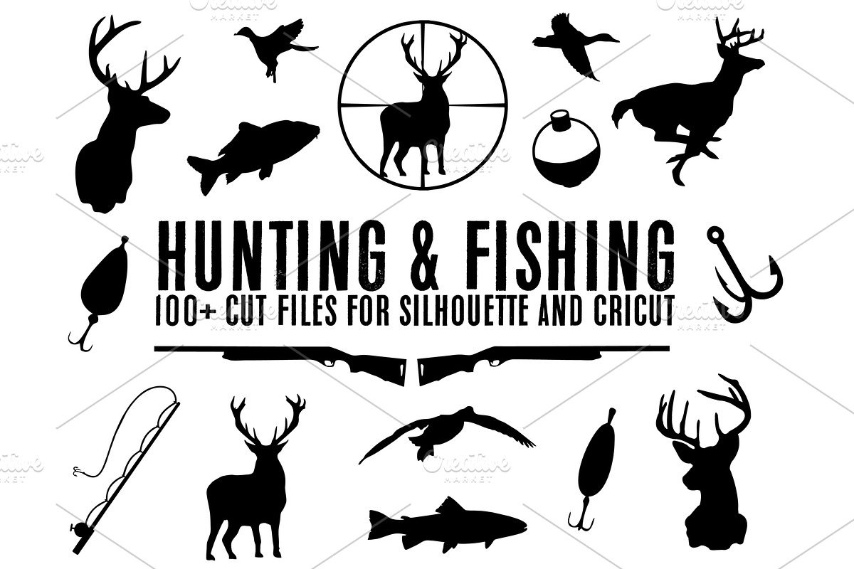 Download 100 Hunting Bundle Svg Dxf Pdf Custom Designed Illustrations