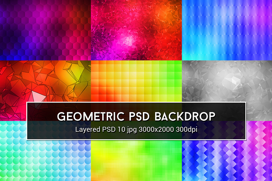 Geometric PSD Backdrop in Textures - product preview 8