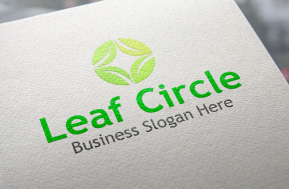 Leaf Circle Style Logo in Logo Templates - product preview 3