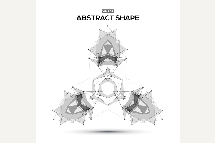 Abstract lowpoly geometric shape in Graphics - product preview 8