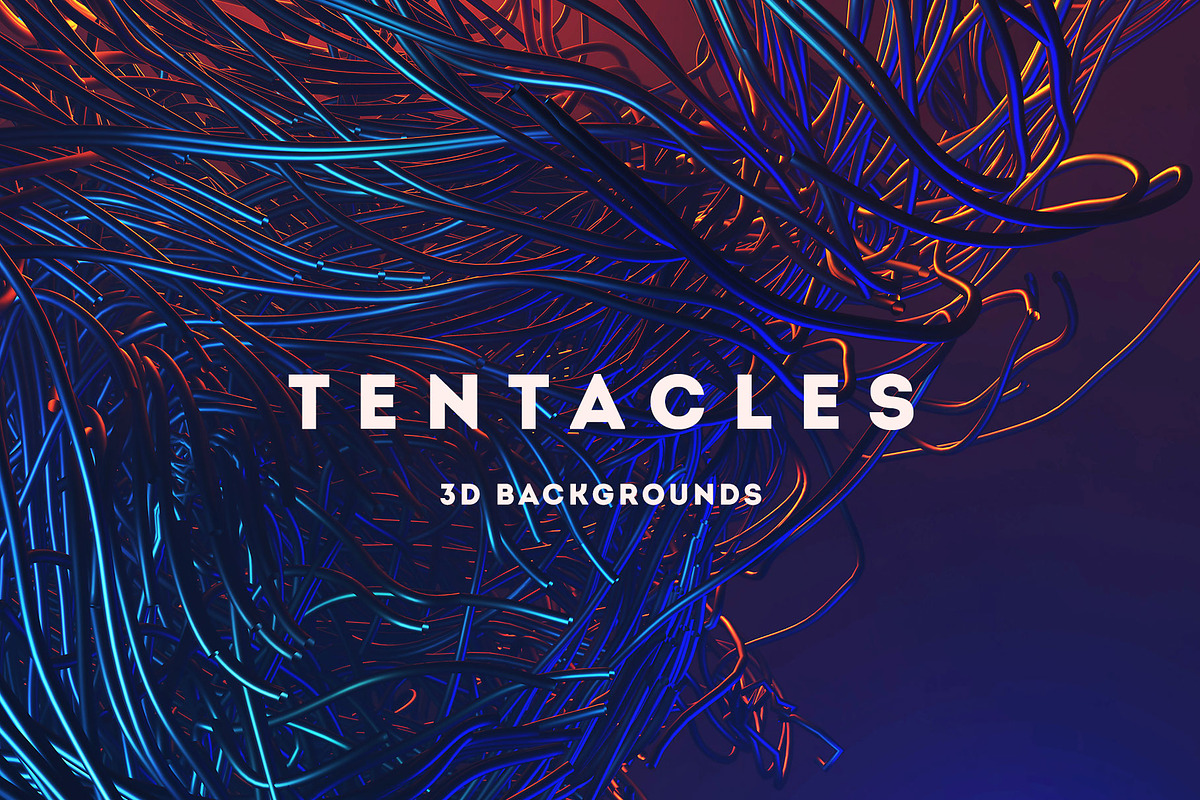 Tentacles - 15 Future 3D Backgrounds in Textures - product preview 8