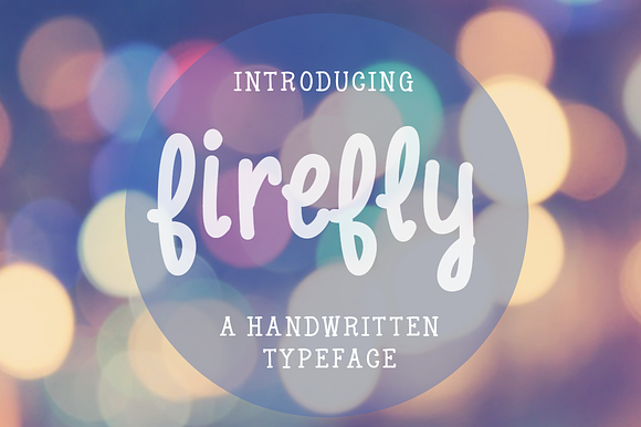 Firefly-handwritten font in Script Fonts - product preview 1