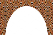 White Background With Carved Ornate