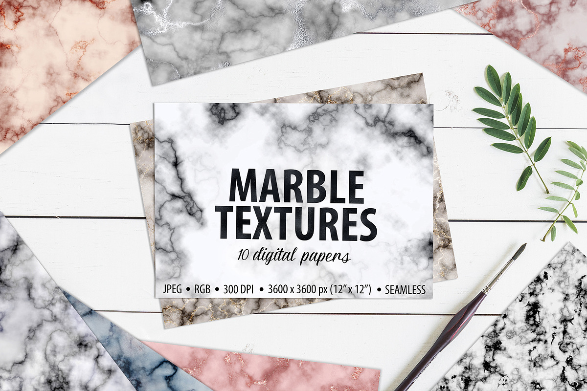 10 Seamless Marble Textures in Textures - product preview 8