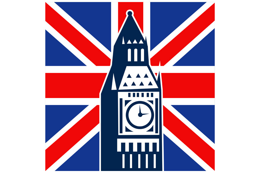 London Big Ben British Union Jack