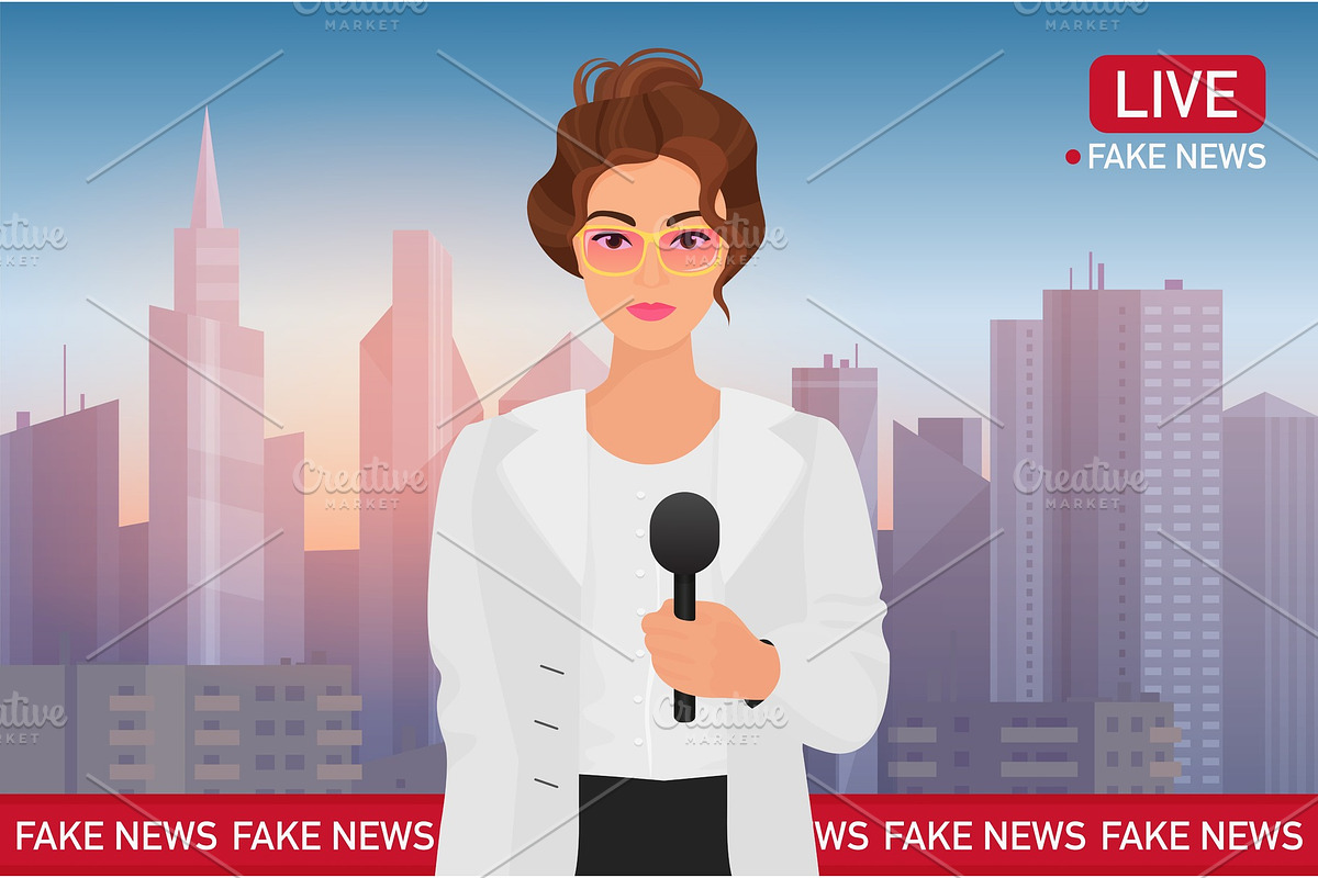 Fake Breaking News in Illustrations - product preview 8