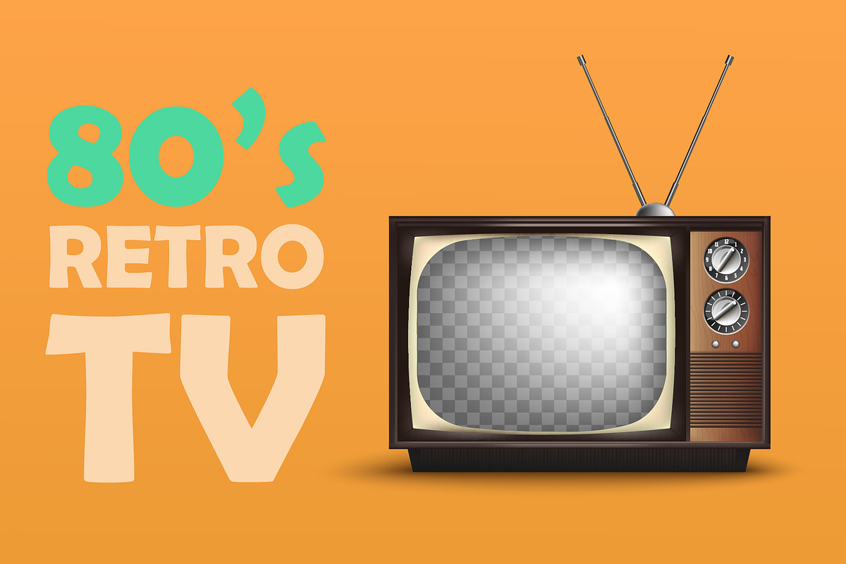 Realistic Retro TV in Objects - product preview 8