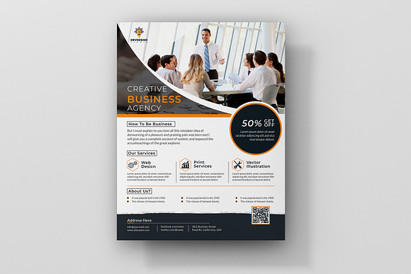 Corporate Business Agency Flyer in Flyer Templates - product preview 1