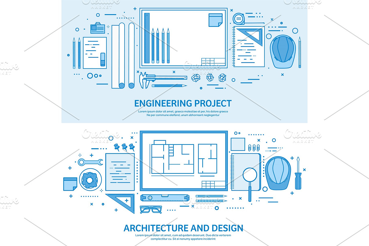 Engineering and architecture in Illustrations - product preview 8