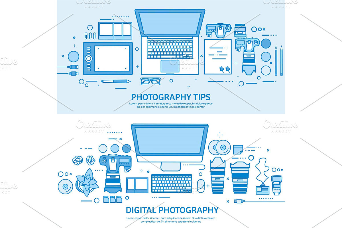 Photography tools, photo editing and in Illustrations - product preview 8