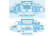 Market trade business. Trading