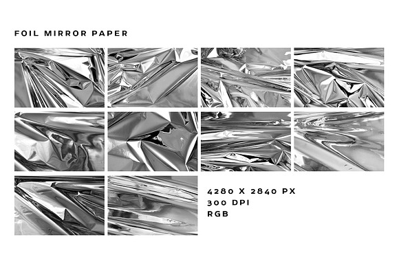Foil Mirror Paper Textures in Textures - product preview 2