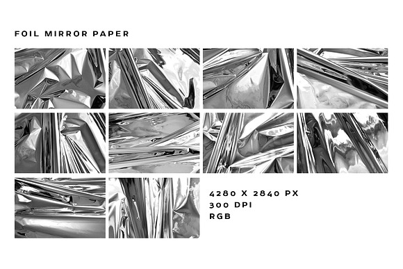 Foil Mirror Paper Textures in Textures - product preview 4