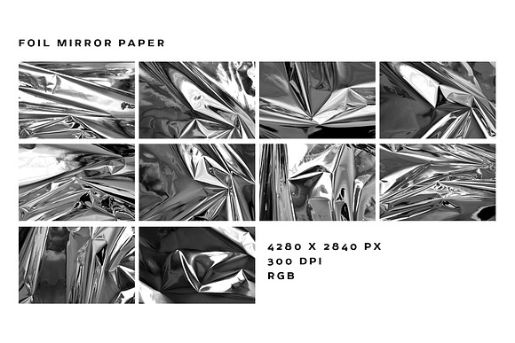 Foil Mirror Paper Textures in Textures - product preview 5