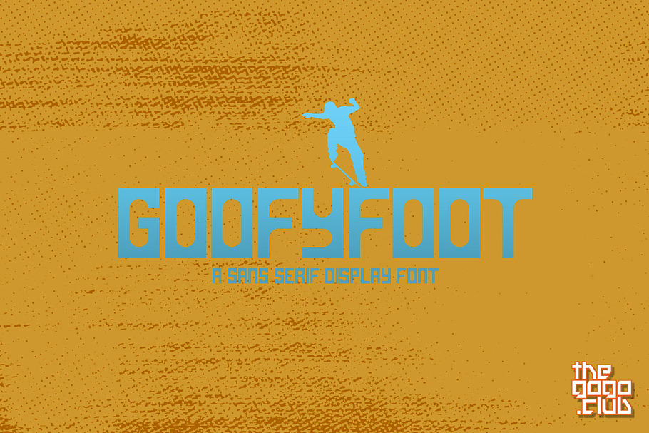 Goofyfoot A Retro Surf Skate Font Display Fonts