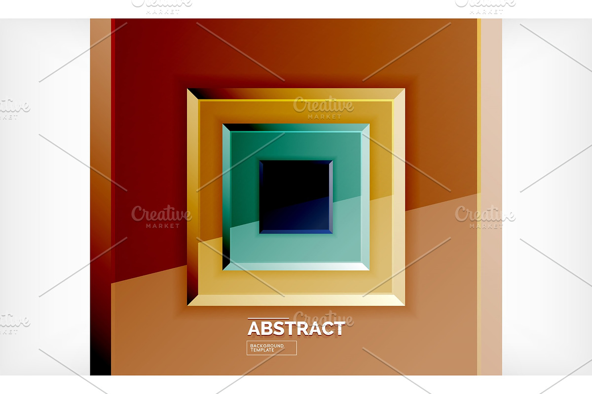 Square geometric background in Illustrations - product preview 8