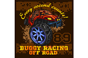 Dune buggy riders - off road badge