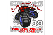 Monster Truck - off road badge