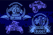 Dune buggy and monster truck -