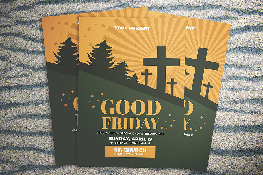 Good Friday Flyer in Flyer Templates - product preview 8